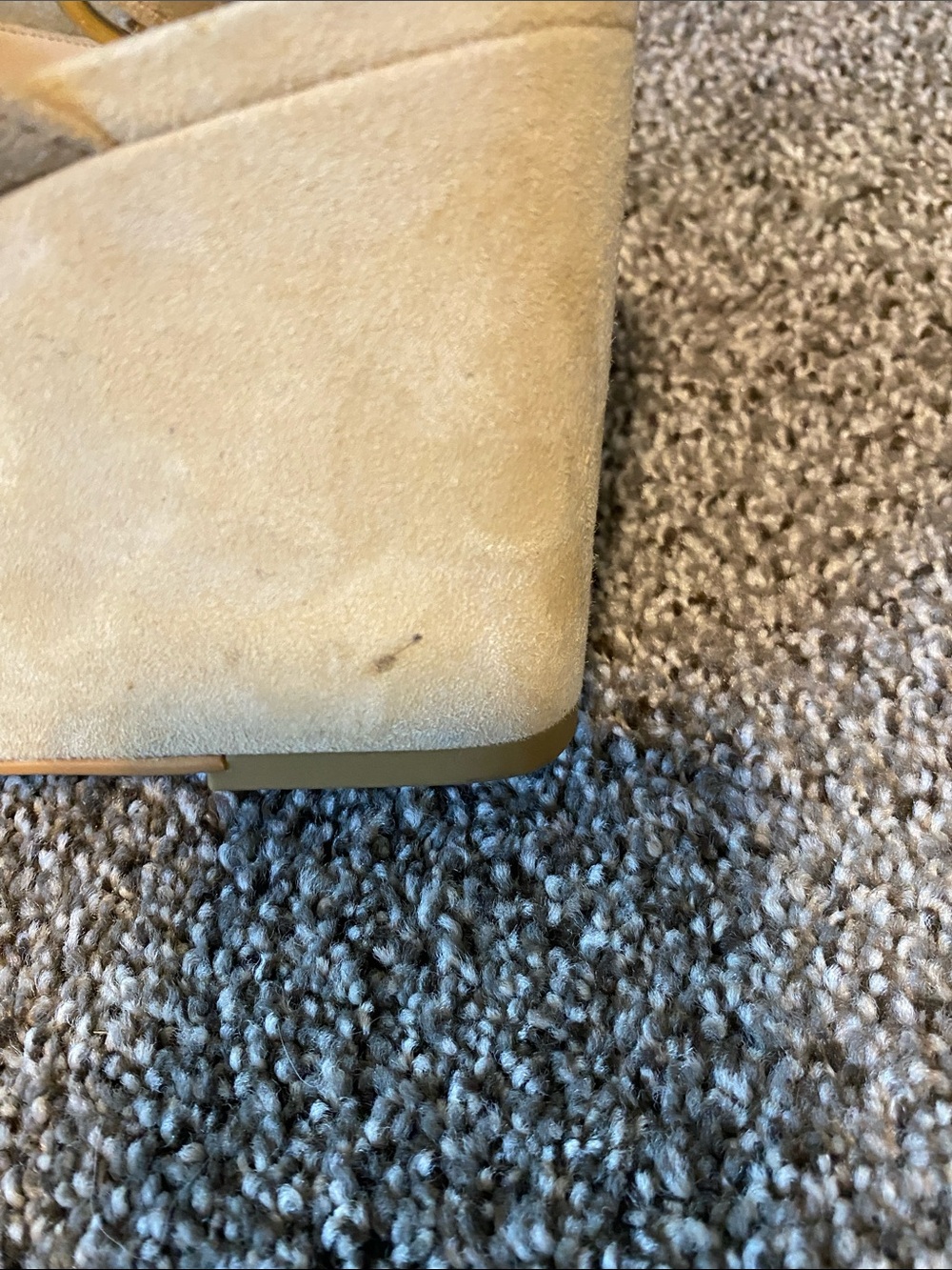 Stuart Weitzman Beige Suede Wedge Sandals - Picture 8 of 14